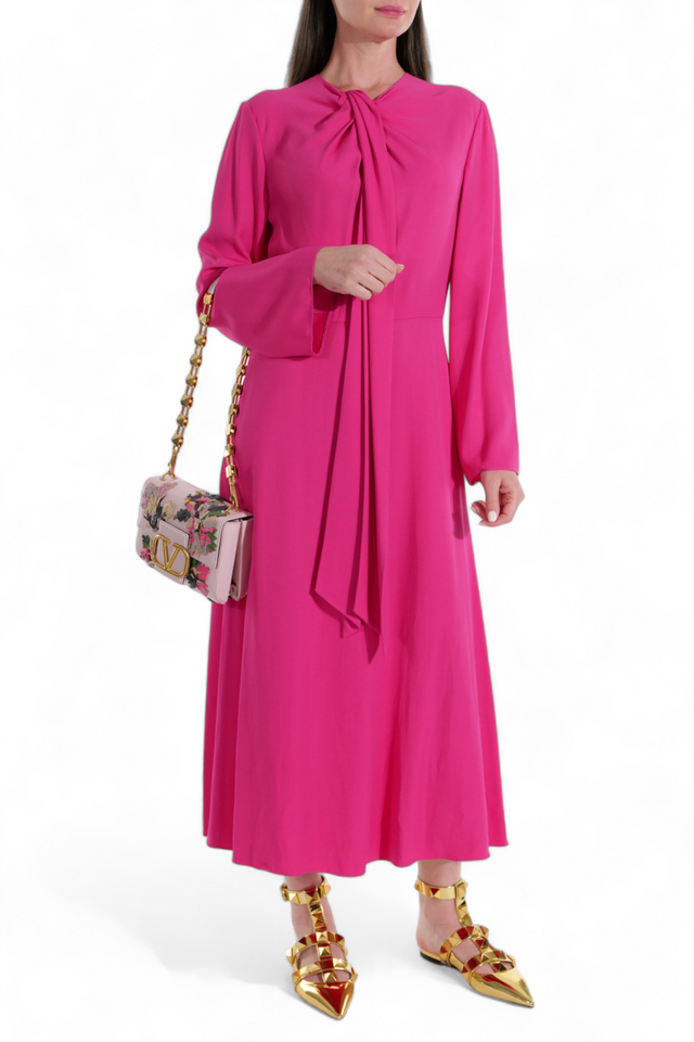 Valentino Garavani Magenta Elegance Maxi Dress