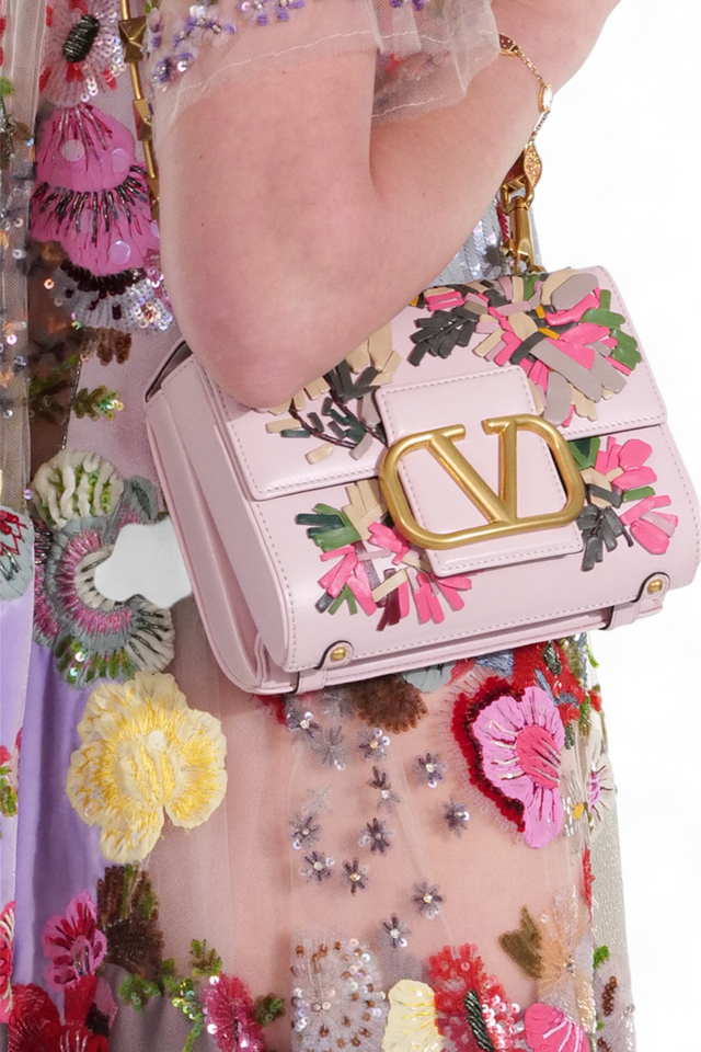 Valentino Floral Embroidered Tulle Dress