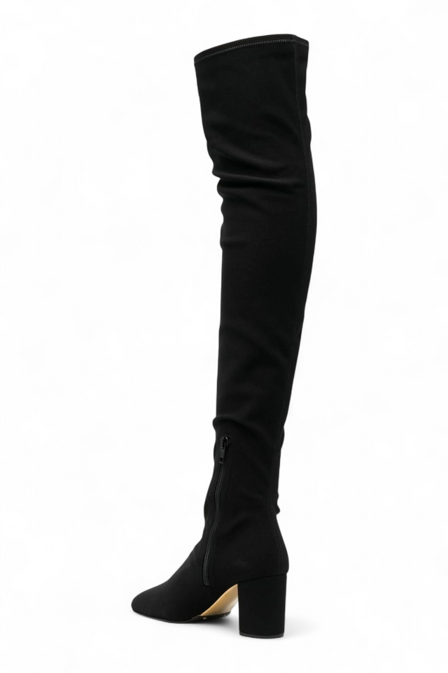 Valentino Garavani Stretch Over-the-Knee Boots — Black