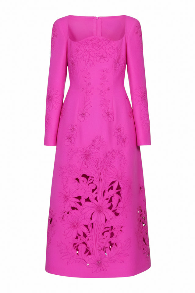 Valentino's fuchsia midi dress