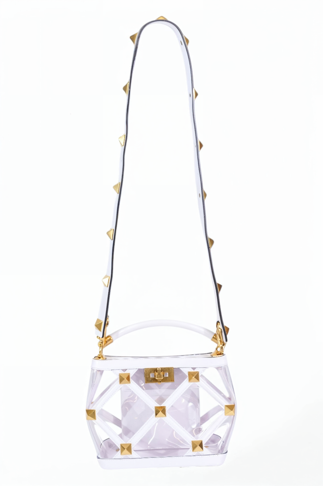 Valentino Garavani Rockstud Clear Shoulder Bag