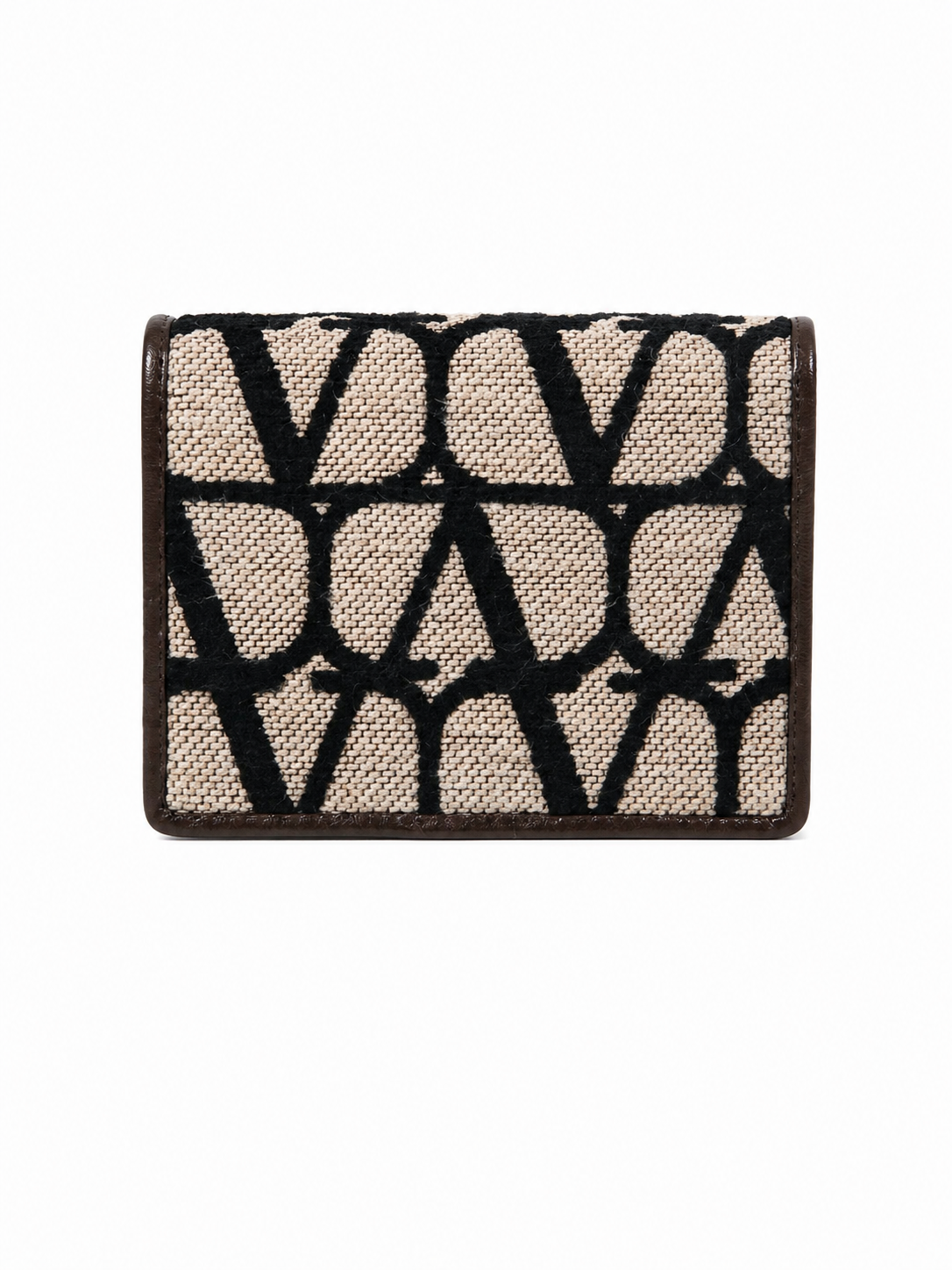 Valentino Garavani Toile Iconographe Canvas & Leather Card Holder