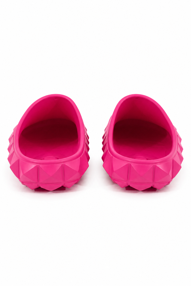 Valentino Garavani One Stud Rubber Mule Clogs in Multi-Color Options