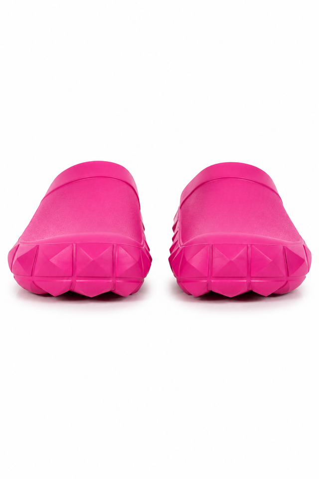 Valentino Garavani One Stud Rubber Mule Clogs in Multi-Color Options