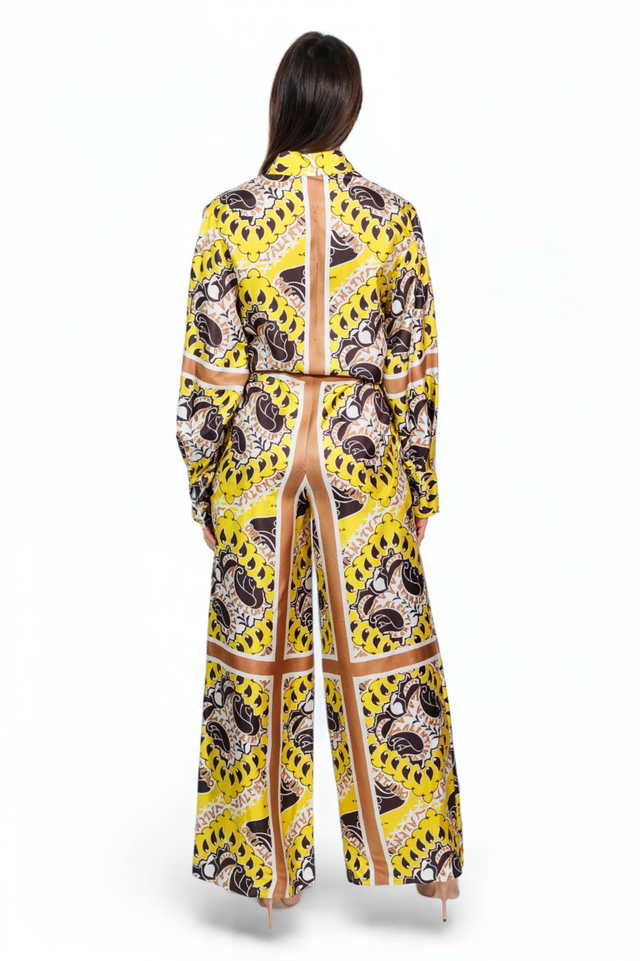 Valentino Geometric Print Silk Set