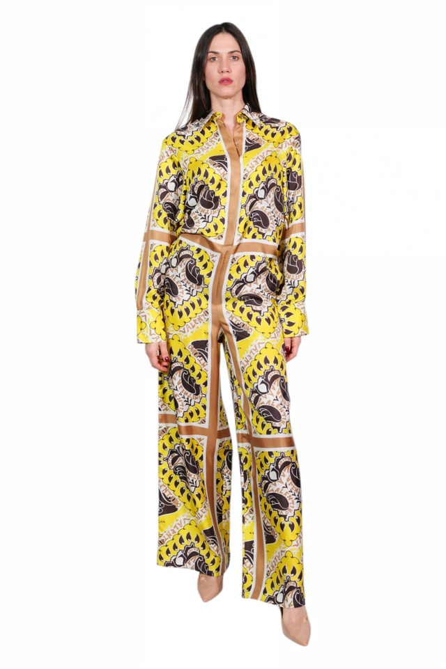 Valentino Geometric Print Silk Set