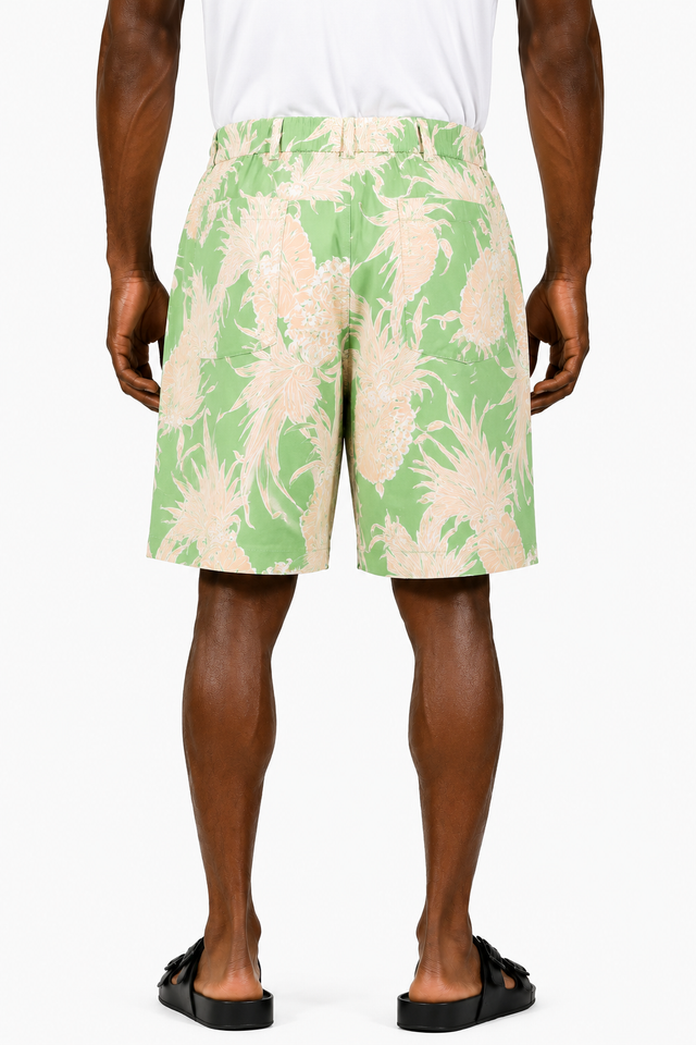 Valentino Sun Club Pineapple Print Tailored Shorts