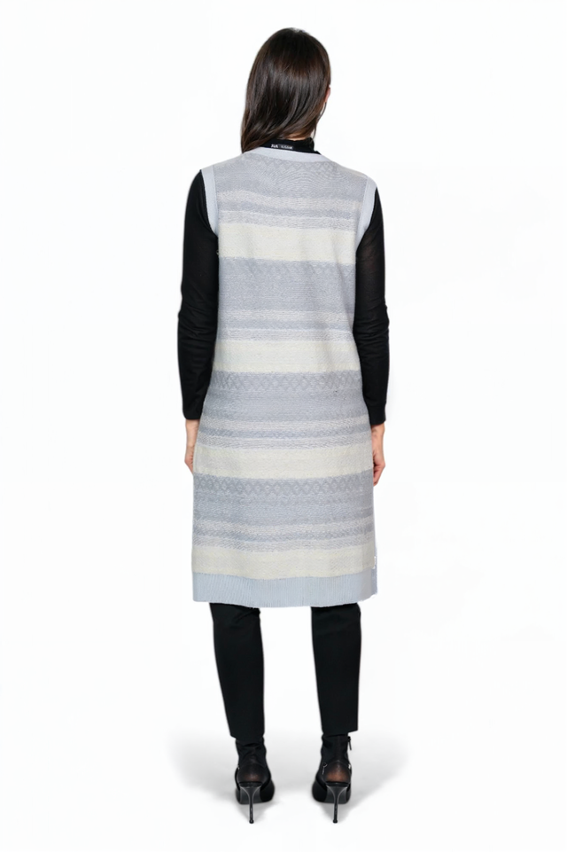 Fabiana Filippi Striped Knit Long Vest