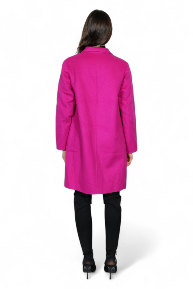 Fabiana Filippi Fuchsia Wool Blend Coat