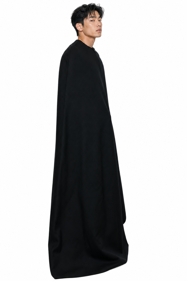 Valentino Floor-Length Wool Cape