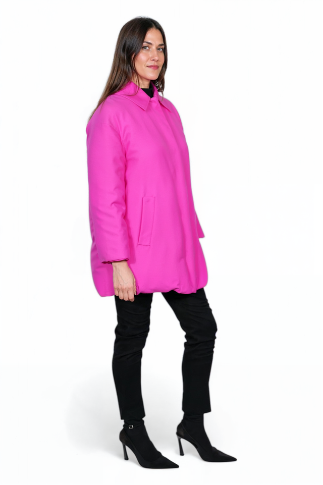 Valentino Vibrant Pink Oversized Coat