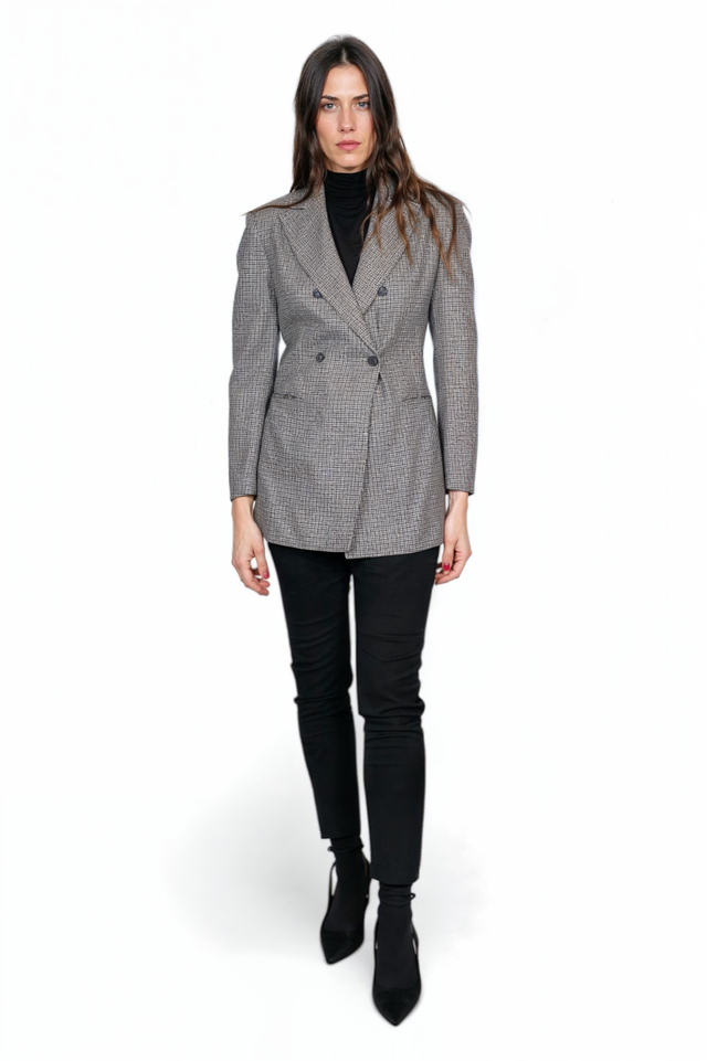 Fabiana Filippi Houndstooth Double-Breasted Blazer