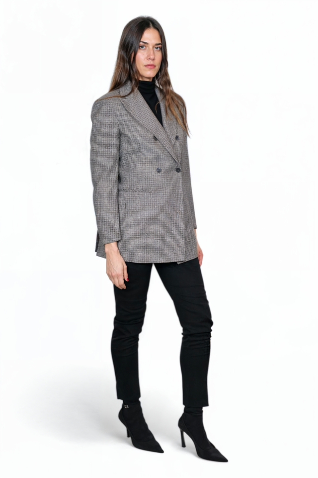 Fabiana Filippi Houndstooth Double-Breasted Blazer