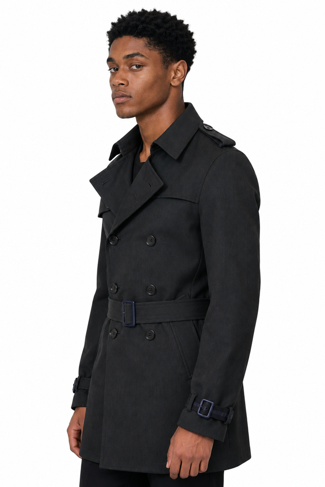 Valentino Double-Breasted Belted Trench Coat