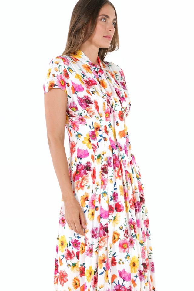 Mikael Aghal Floral Maxi Dress