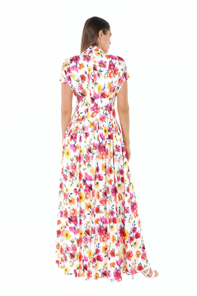 Mikael Aghal Floral Maxi Dress