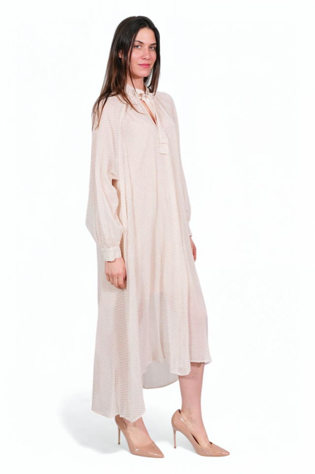 Fabiana Filippi Sheer Oversized Shirt Dress