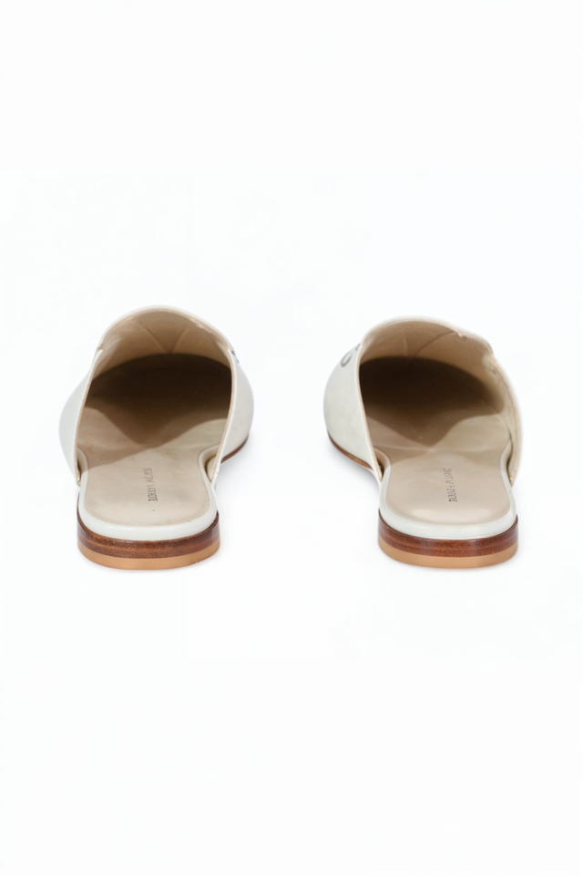 Fabiana Filippi White Leather Mules