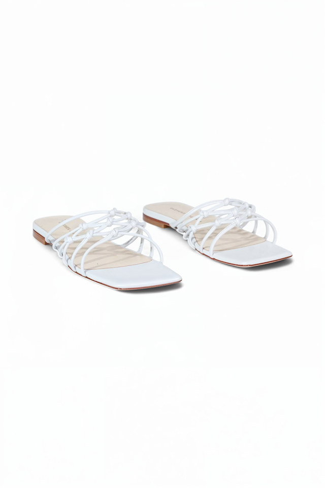 Fabiana Filippi Leather Strappy Flat Sandals