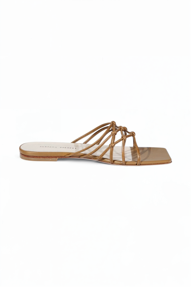 Fabiana Filippi Leather Strappy Flat Sandals