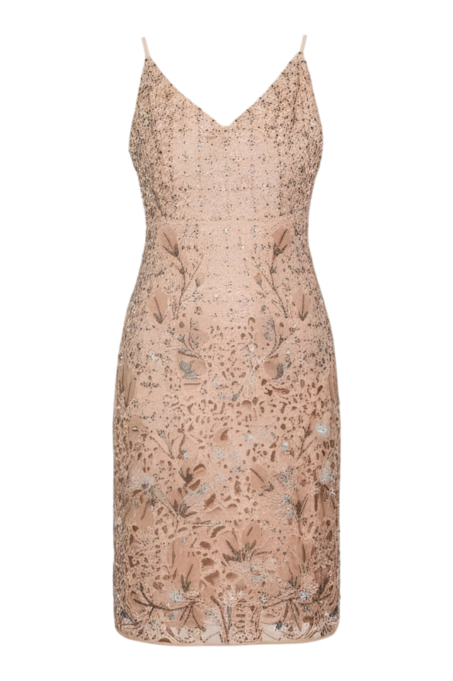 Valentino Floral Lace Midi Slip Dress