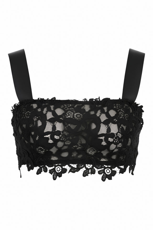 Valentino Floral Lace Bralette Top