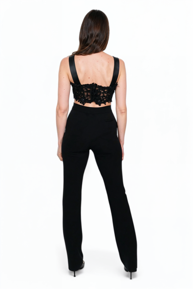 Valentino Floral Lace Bralette Top