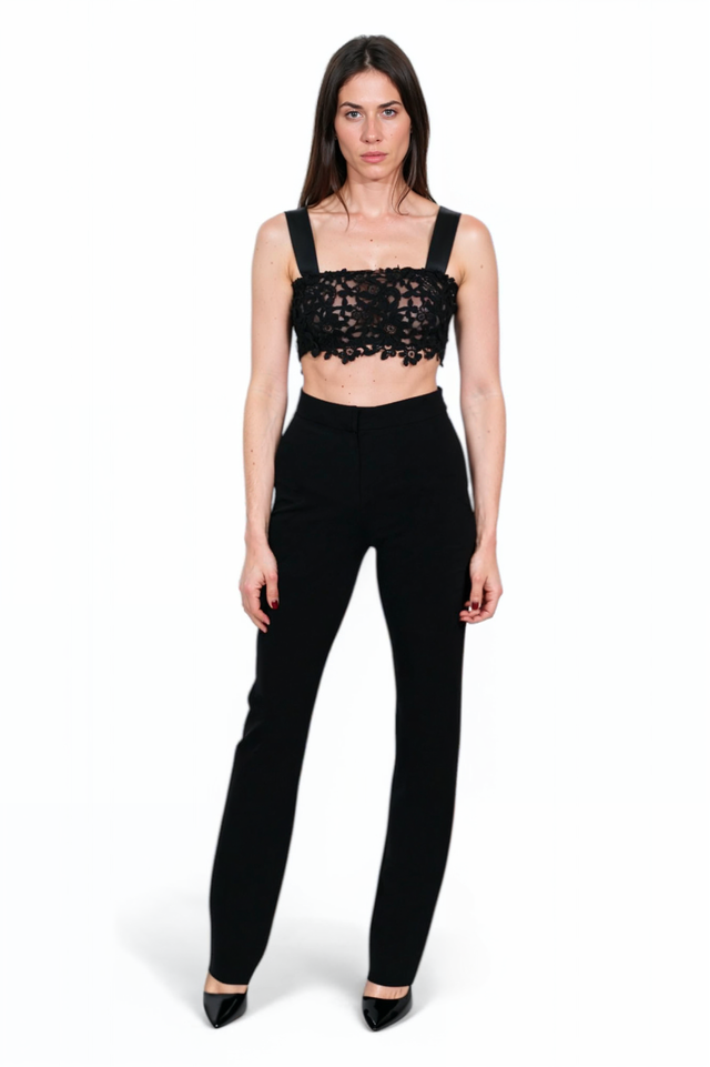 Valentino Floral Lace Bralette Top