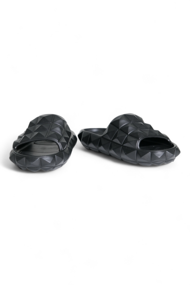 Valentino Garavani Geometric Charm Slide Sandals