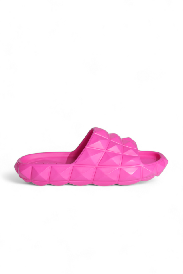 Valentino Garavani Geometric Charm Slide Sandals