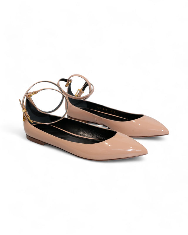 Valentino Garavani Rockstud Patent Leather Ballet Flats