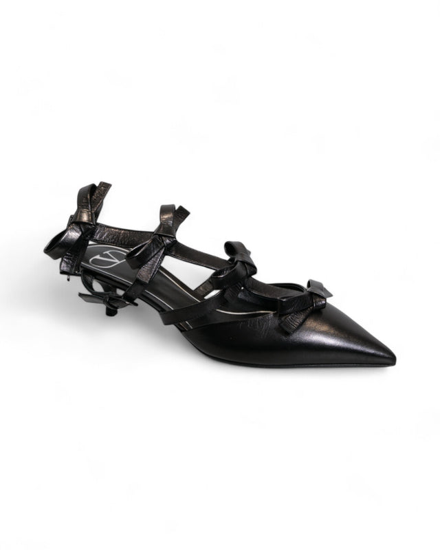 Valentino Garavani Bow-Adorned Kitten Heels