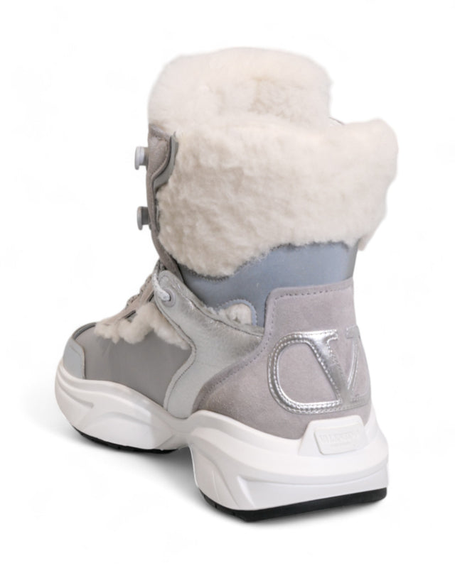 Valentino Garavani Climbers Shearling-Lined Sneakers