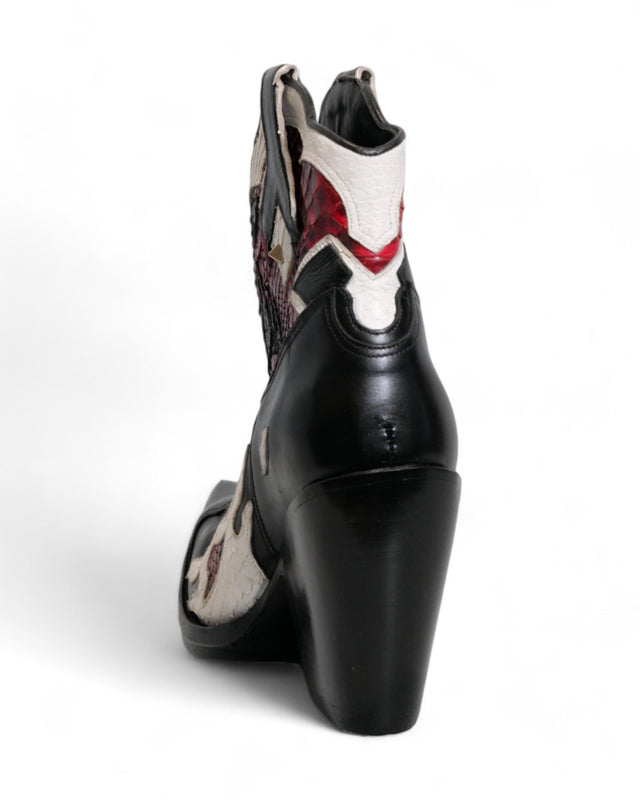 Valentino Garavani – Ankle Boots mit Flammen-Design