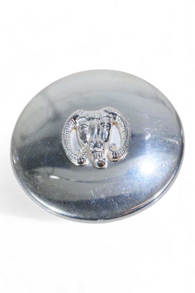 Valentino Garavani Silver Ram Head Brooch