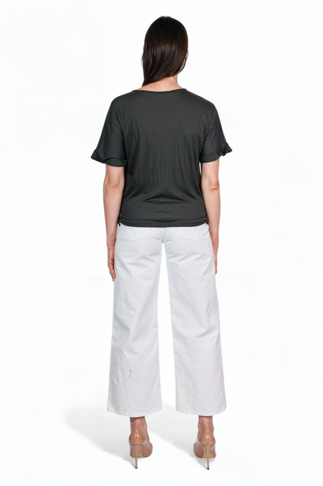 Fabiana Filippi Pleated Satin T-Shirt