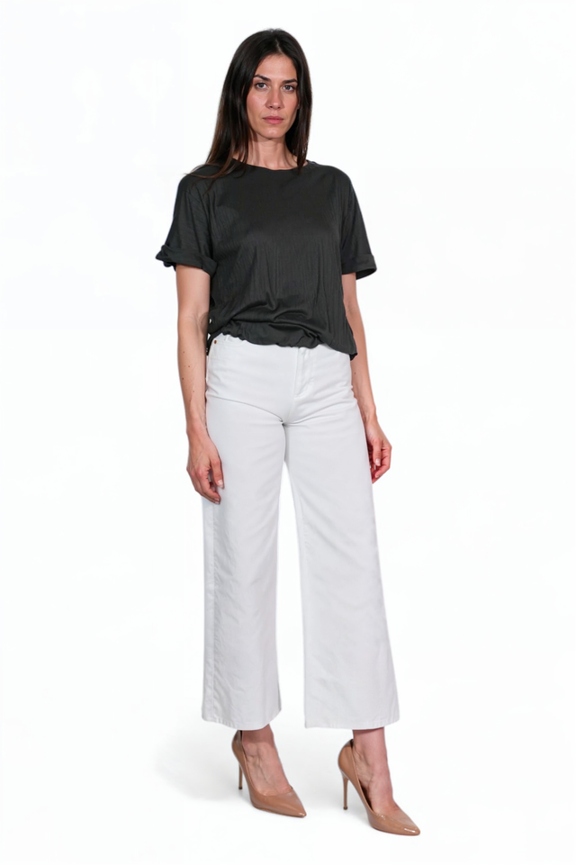 Fabiana Filippi Pleated Satin T-Shirt