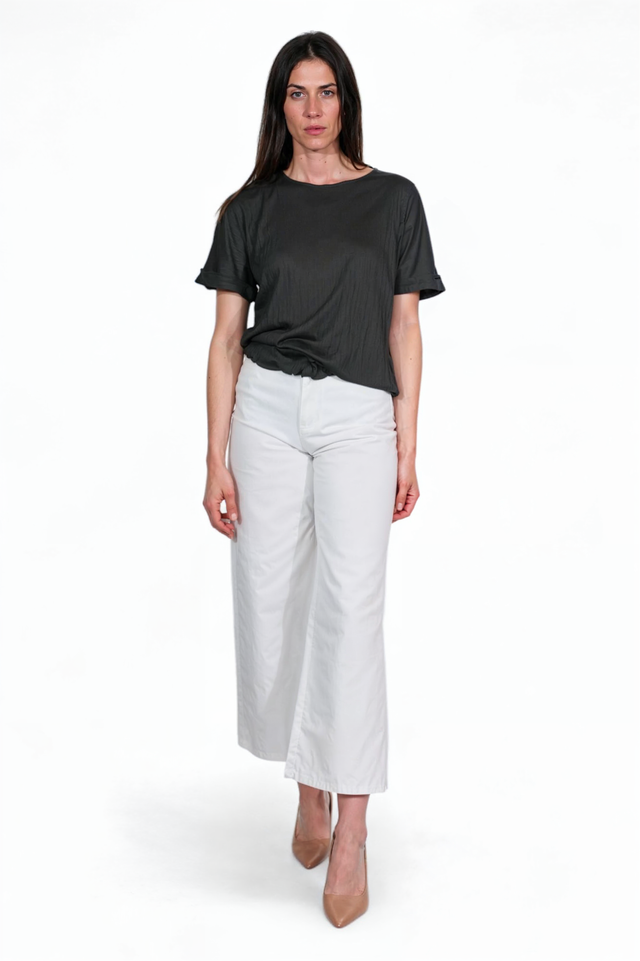 Fabiana Filippi Pleated Satin T-Shirt