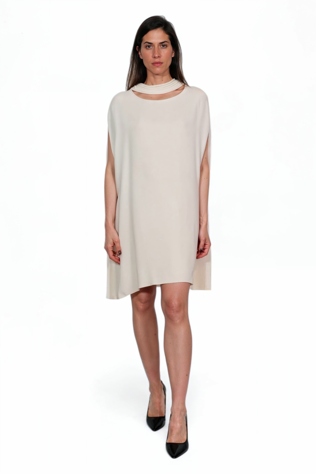 Valentino Draped Cape Mini Dress