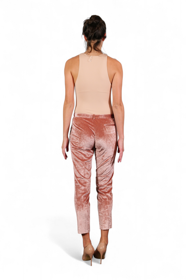 Fabiana Filippi Velvet Cigarette Pants — Rosewood