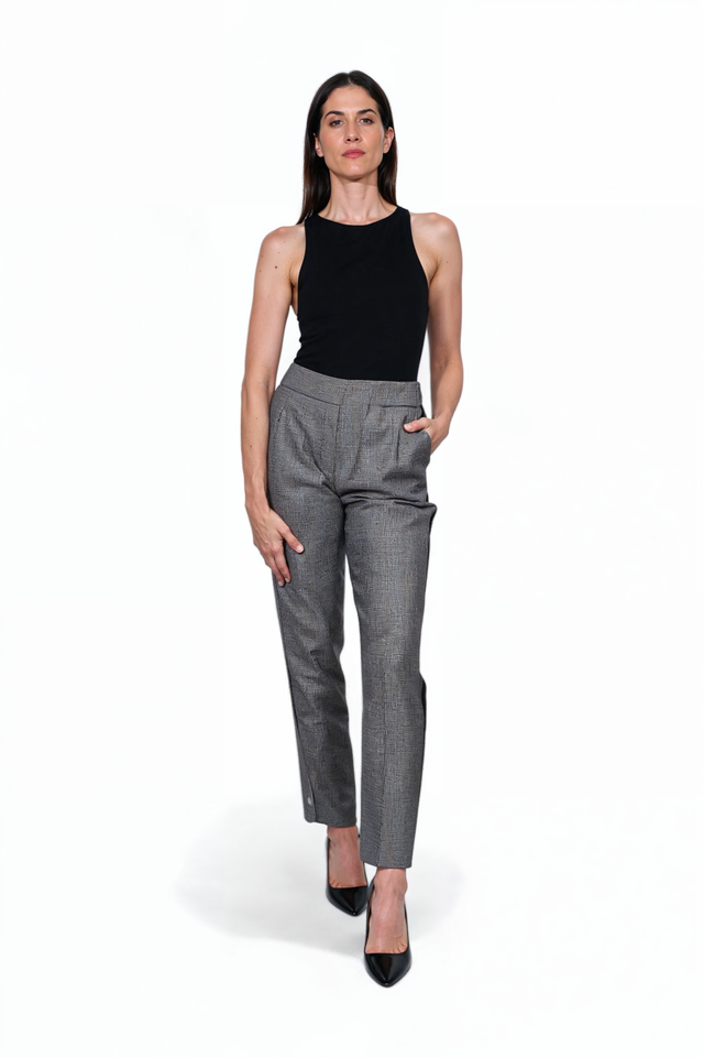 Fabiana Filippi Tailored Glen Plaid Trousers