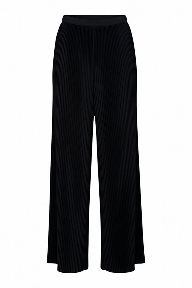 Fabiana Filippi Black Pleated Wide-Leg Pants