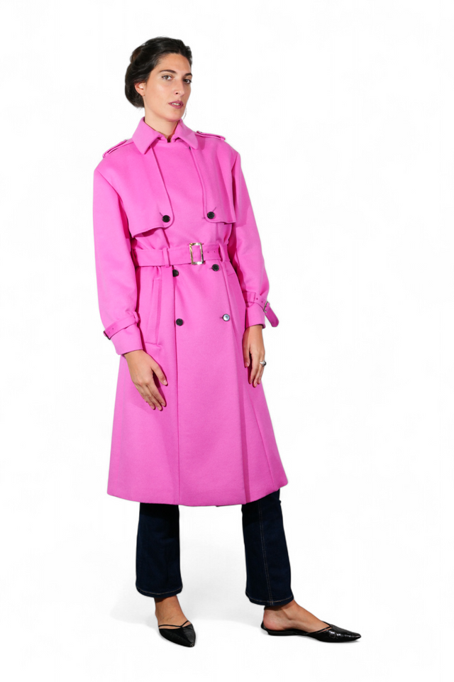 Valentino Trenchcoat mit Blumenstickerei
