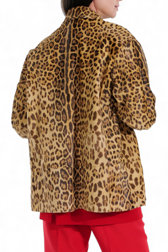 Valentino Garavani Leopard-Print Calf Hair Jacket