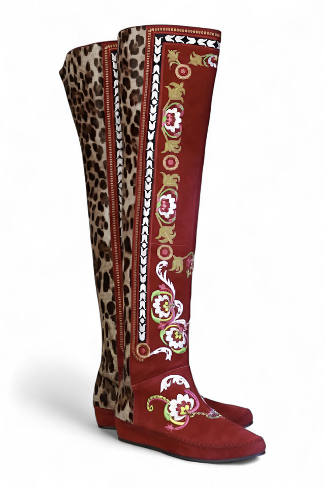 ETRO Embellished Over-the-Knee Boots