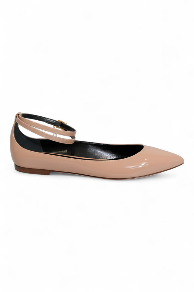 Valentino Garavani Rockstud Patent Leather Ballet Flats