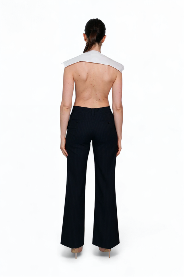 Valentino Garavani Embroidered Halter-Back Blouse