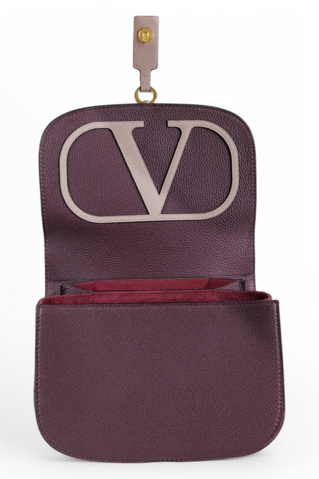 Valentino Garavani Floral Embroidered Lock Shoulder Bag