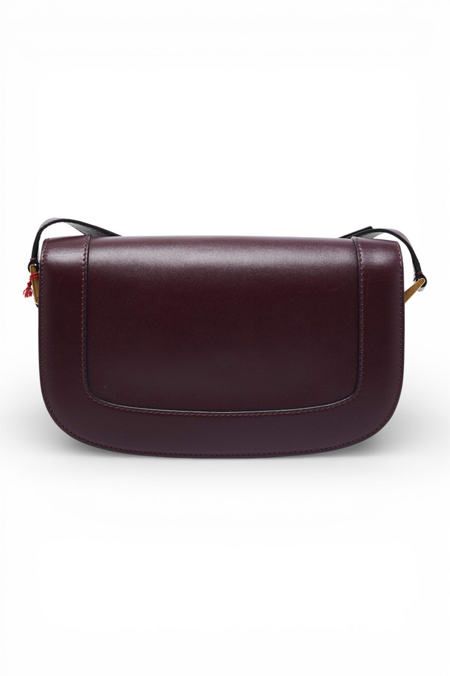 Valentino Garavani VLogo Signature Shoulder Bag – Burgundy Leather