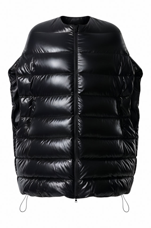 Valentino Quilted Puffer Poncho Coat